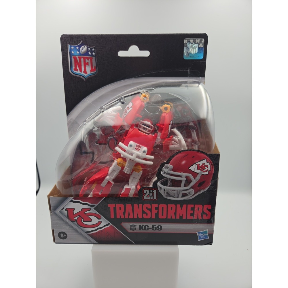 Hasbro Transformers NFL Collaborative KC-59 Kansas City Chiefs 2-In-1 Figure NEW